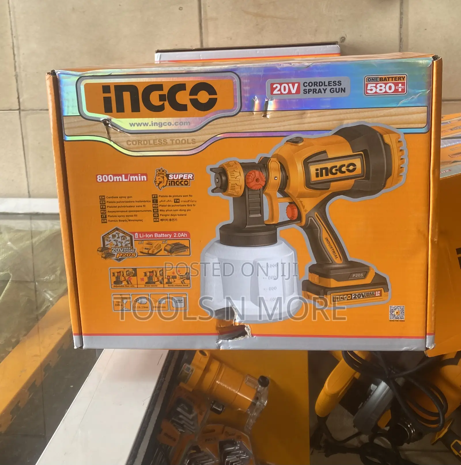Ingco 20v Cordless Spray Gun