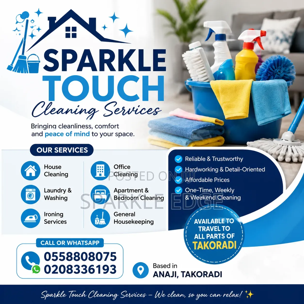 Professional House Cleaning Laundry Services in Takoradi
