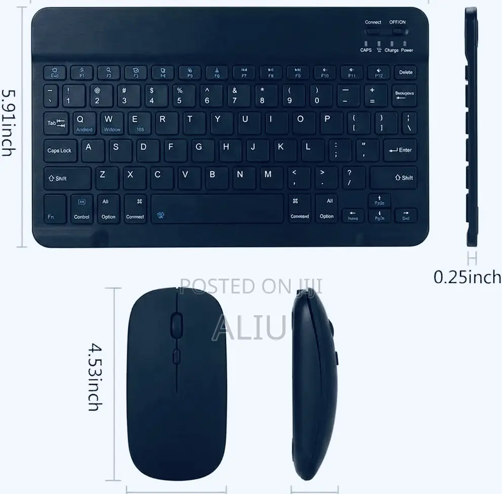 Ultra-Slim Rechargeable Bluetooth Keyboard Mouse Combo