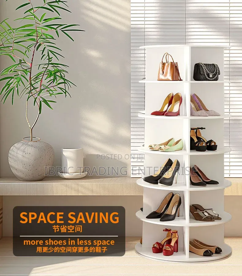 7 Layer Rotating Shoe Rack
