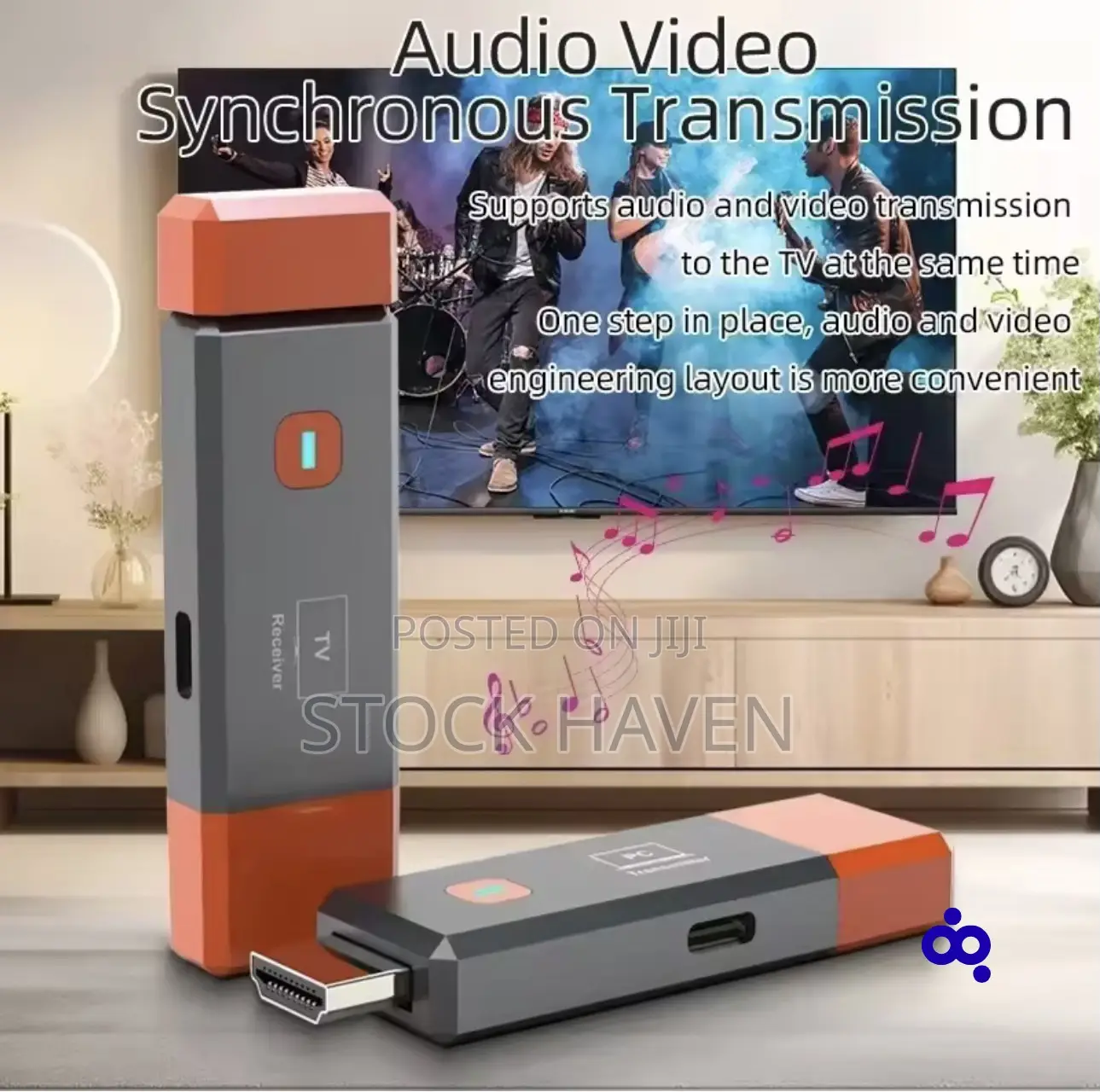 Wireless Hdmi-Compatible Video Transmitter and Receiver Extender Kit