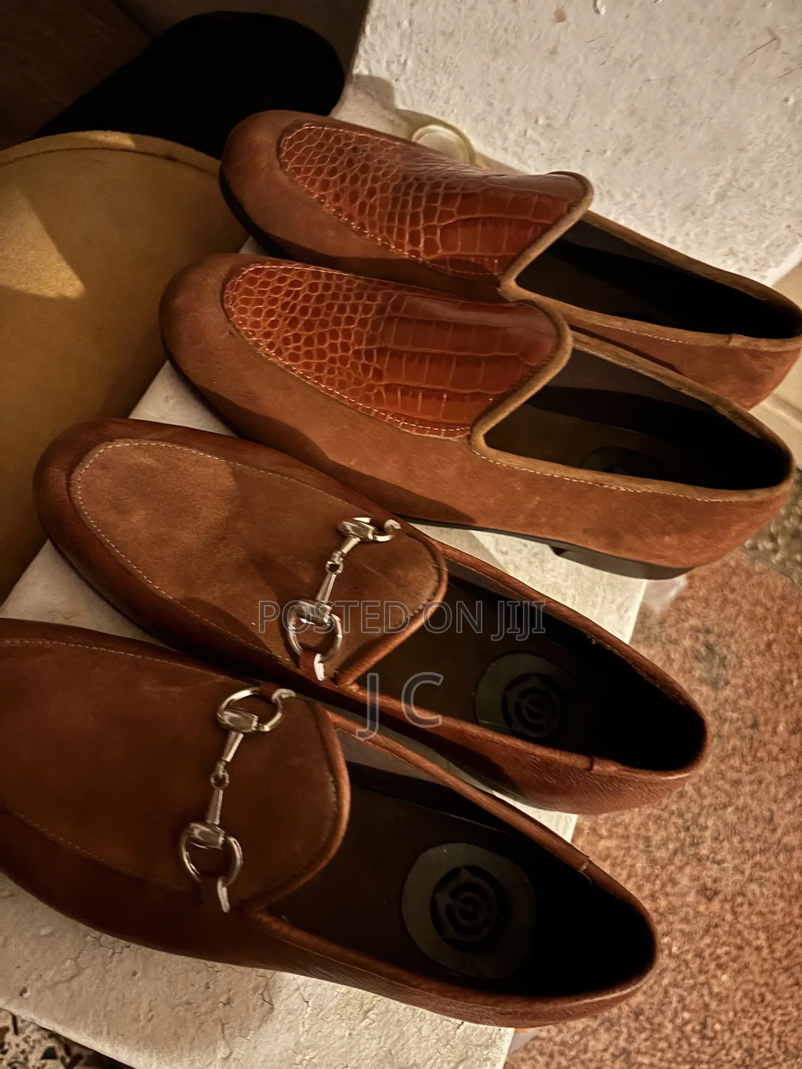 Two-Tone JVD Style Belgian Loafers