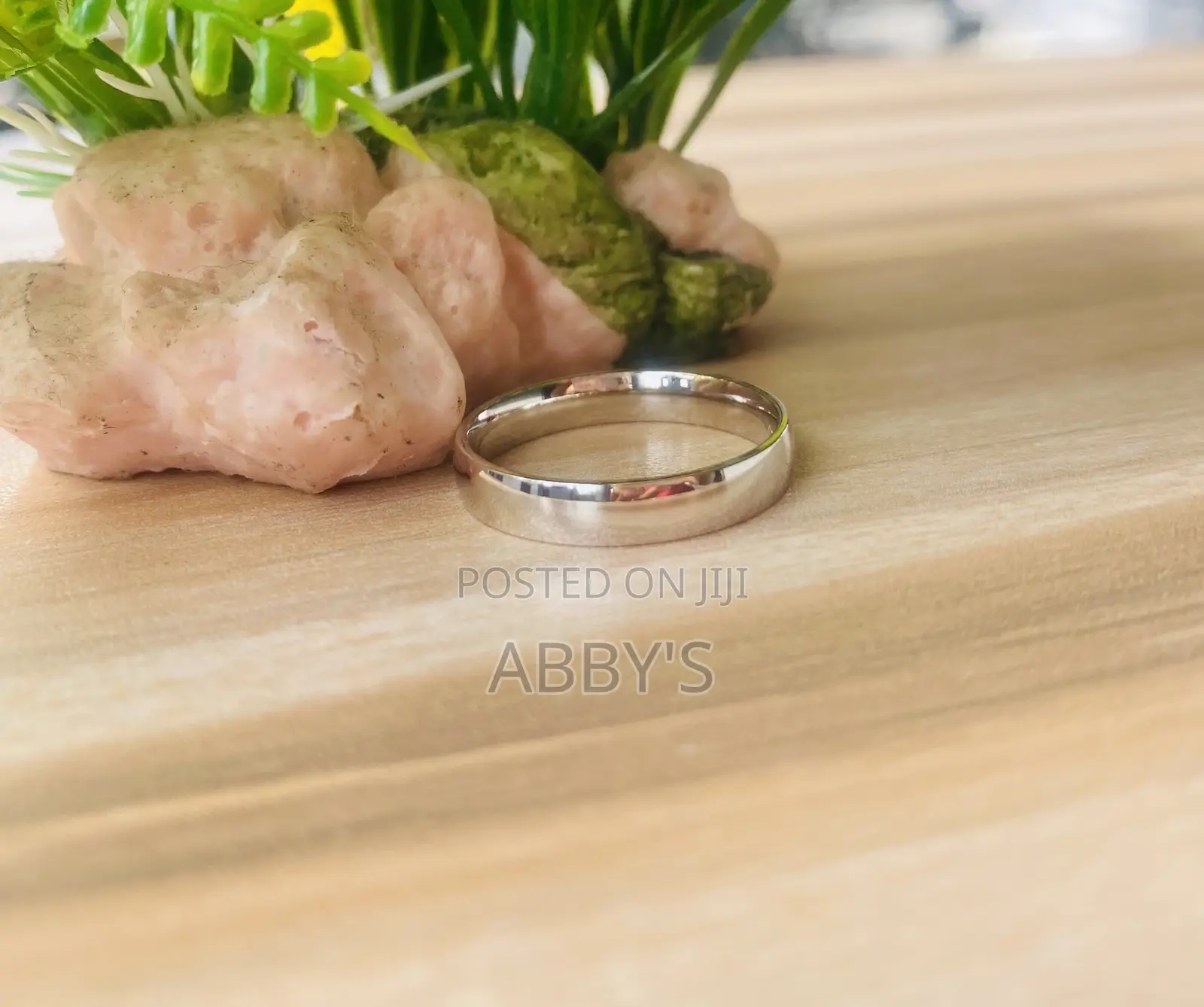 Unisex Non-fading Silver Engagement /Wedding Ring