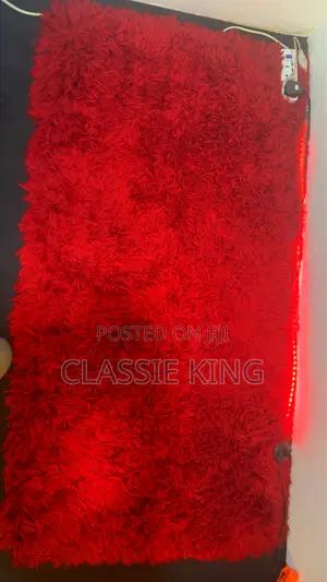 Very Fluffy Red Rug