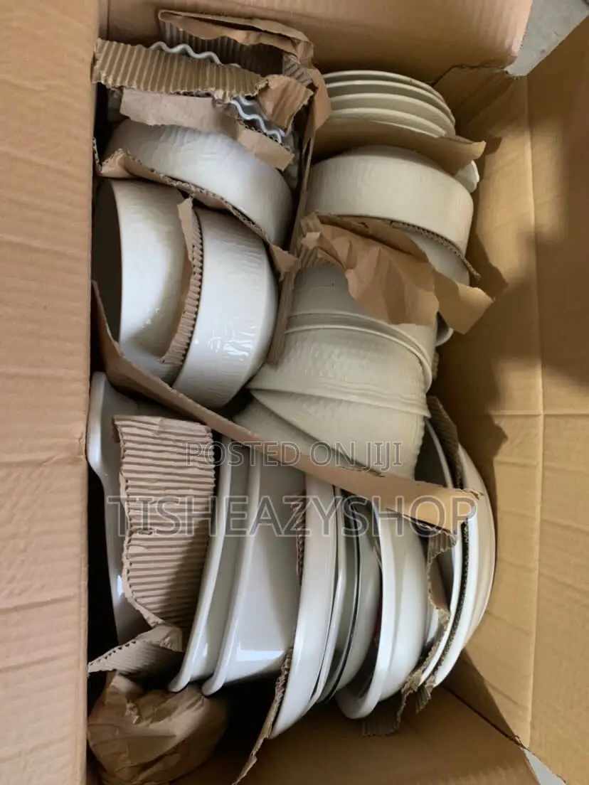 Mixed Ceramic Bowls, Cups, Plates and Sucer(40-50pcs in a Box)