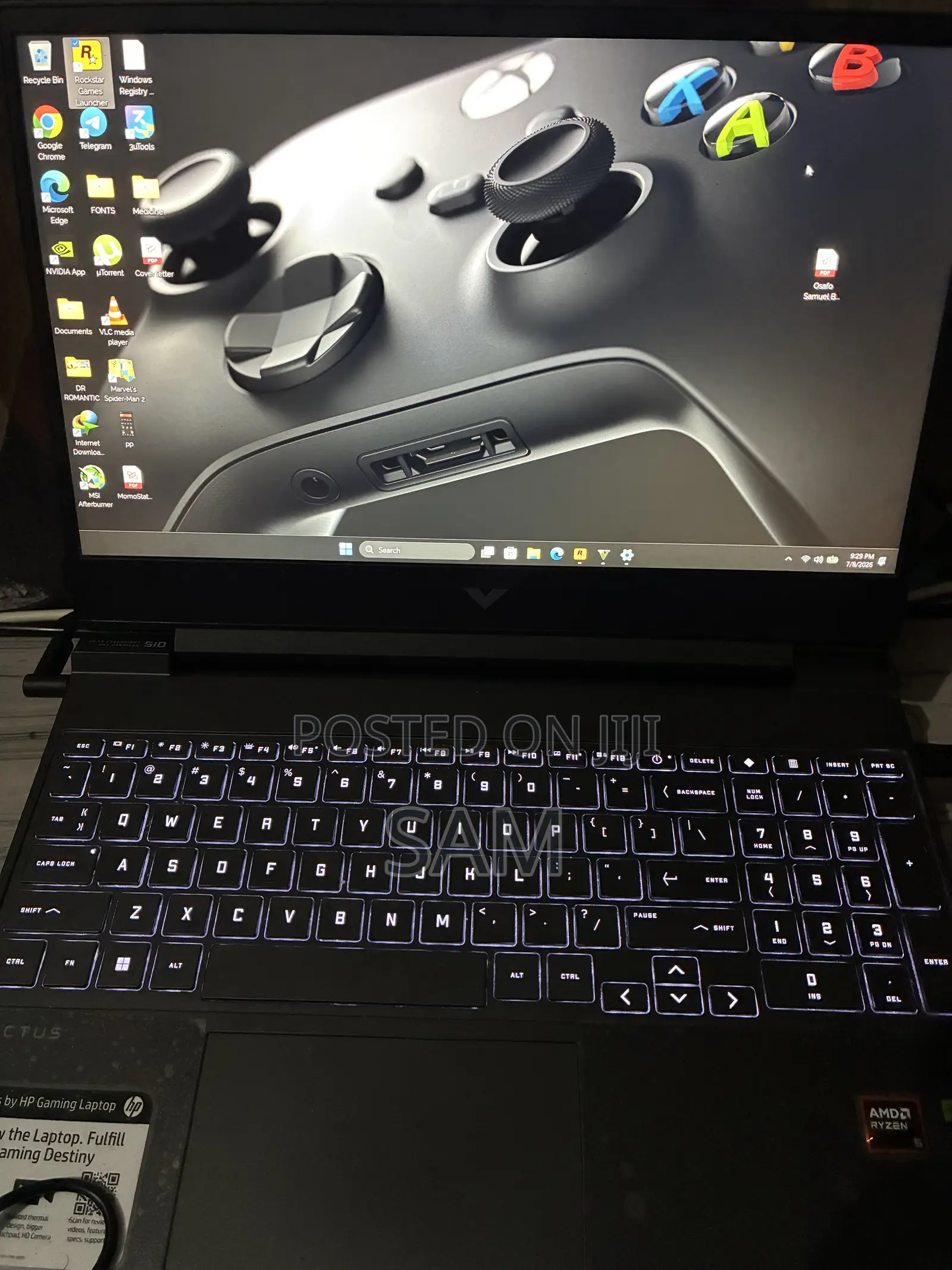 Laptop HP Victus 15 32GB AMD Ryzen 5 SSD 512GB