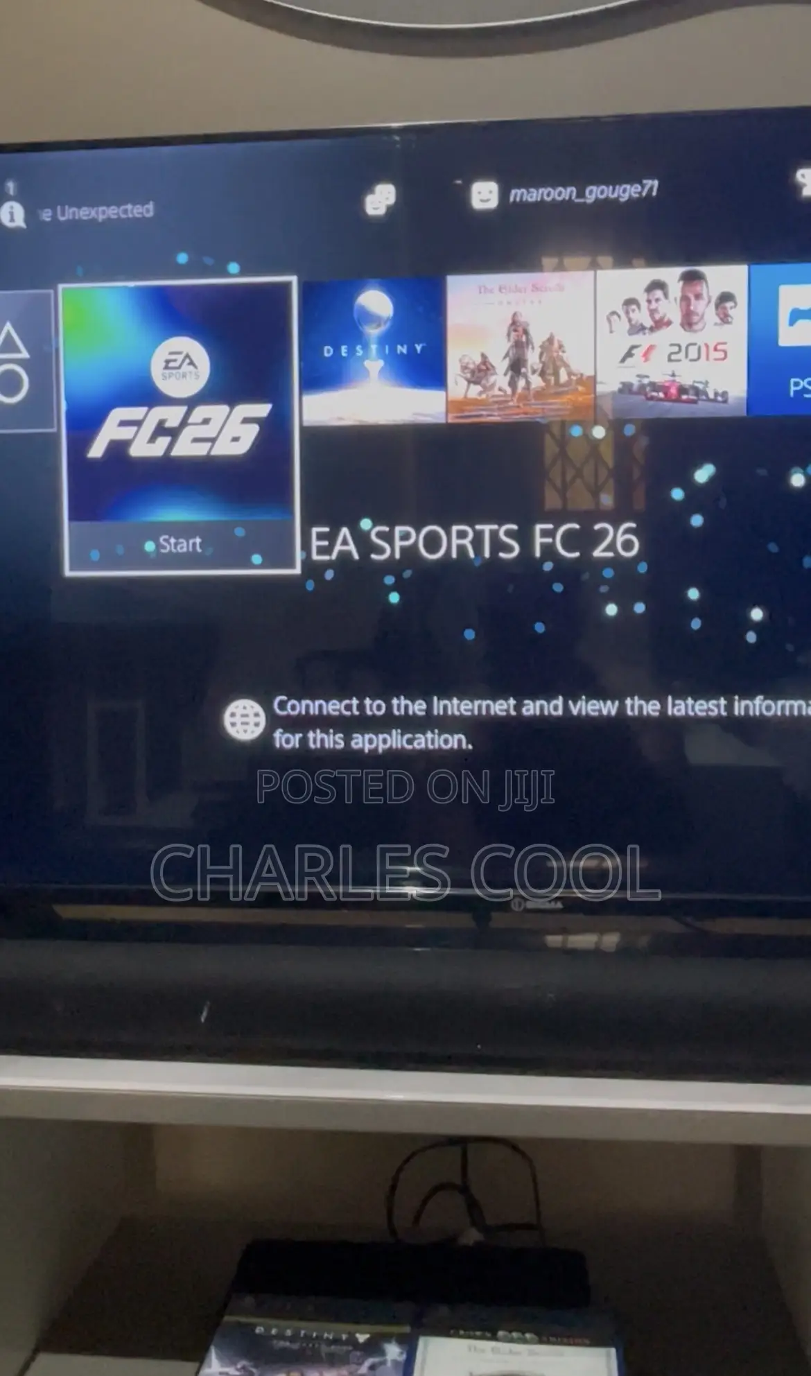 Playstation 4 Standard 500gig With One Pad, 2cd.