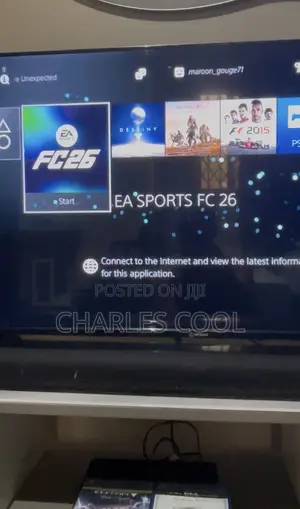 Playstation 4 Standard 500gig With One Pad, 2cd.