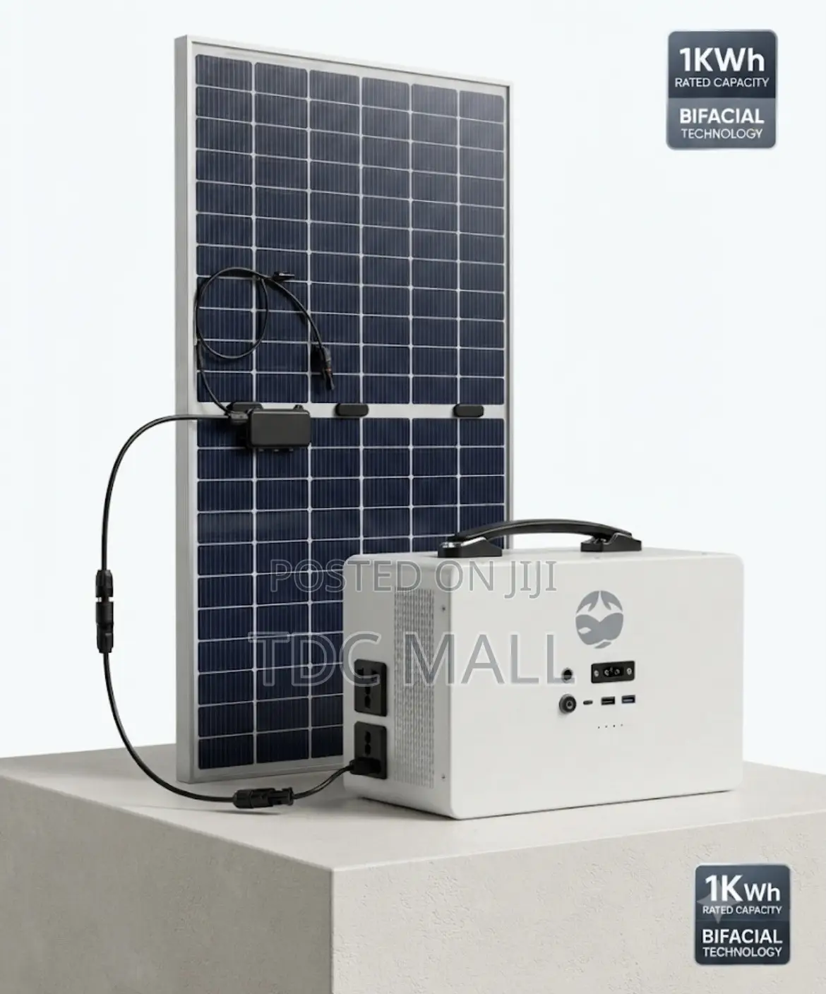 1kwh Solar Energy Storage + Panel for Home Office