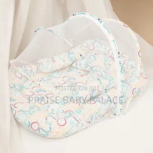 Baby Bed With Net And Pillows
