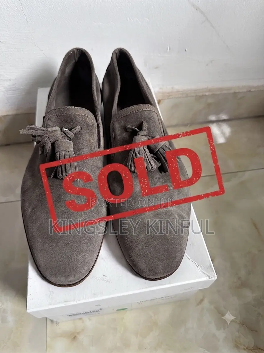 Suede Grey Italian Shoe