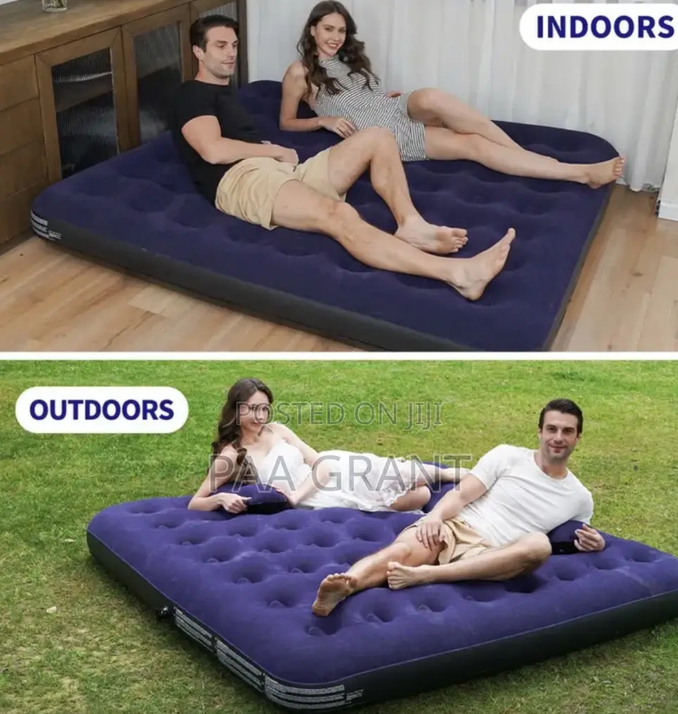 Original Premium Air Bed( Double Size Air Mattress Plus Free Pump