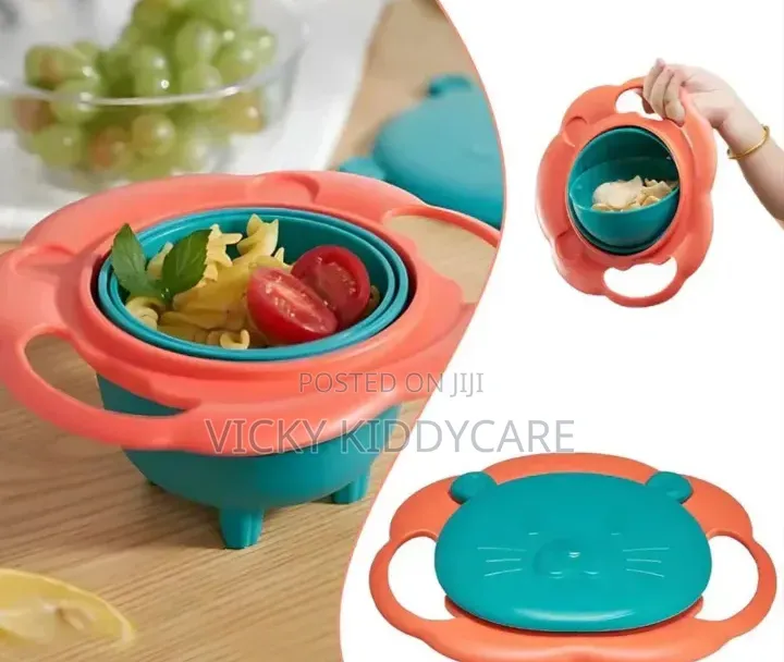360 Degree Kids Bowl That Prevent Food From Spilling