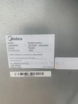 Used High Quality Midea 5 Burner Gas Cooker With Oven Grill.