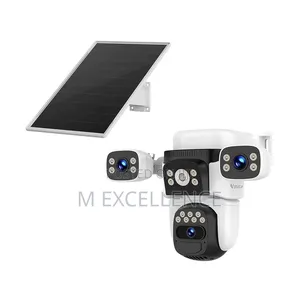Solar Outdoor 4g 4 Lens Rotation Security Camera