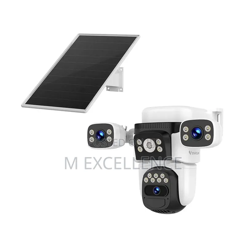 Solar Outdoor 4g 4 Lens Rotation Security Camera
