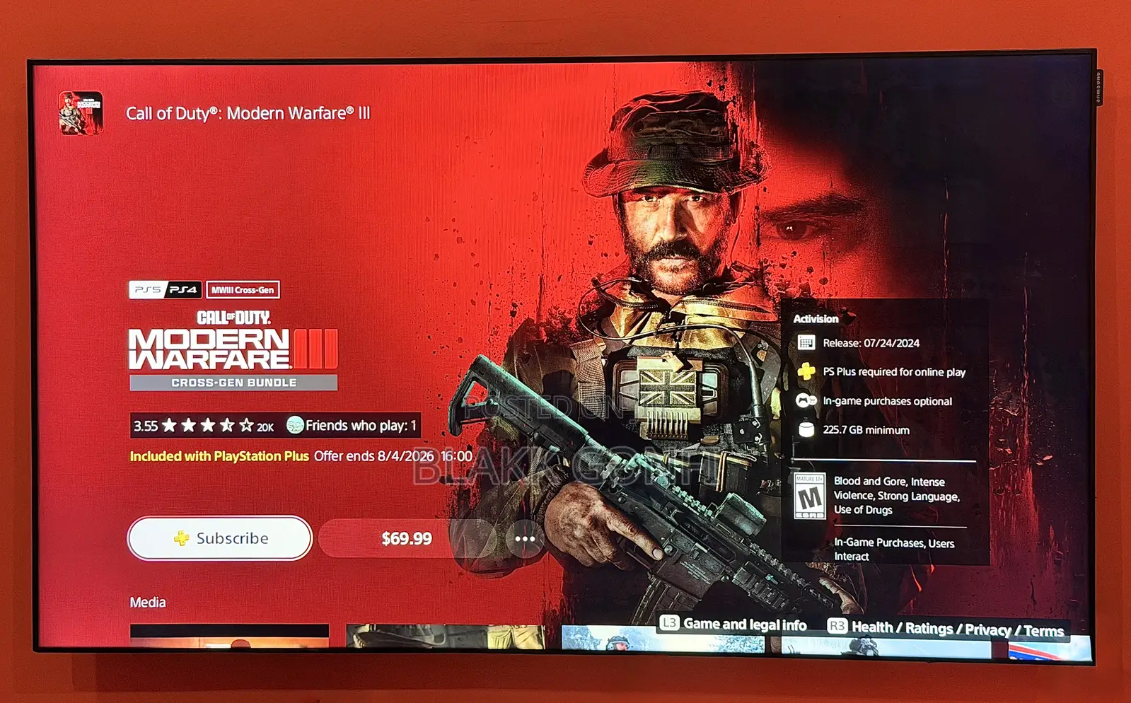 Samsung Ued55 55”Inch 120hz Gaming Monitors