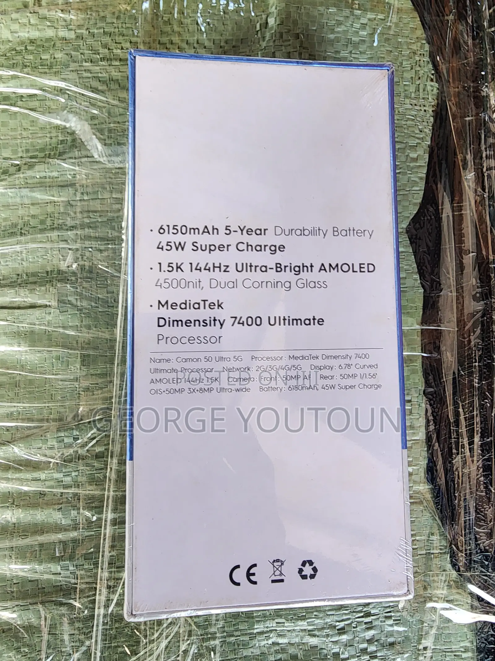 New Tecno Camon 50 Ultra 512 GB Black