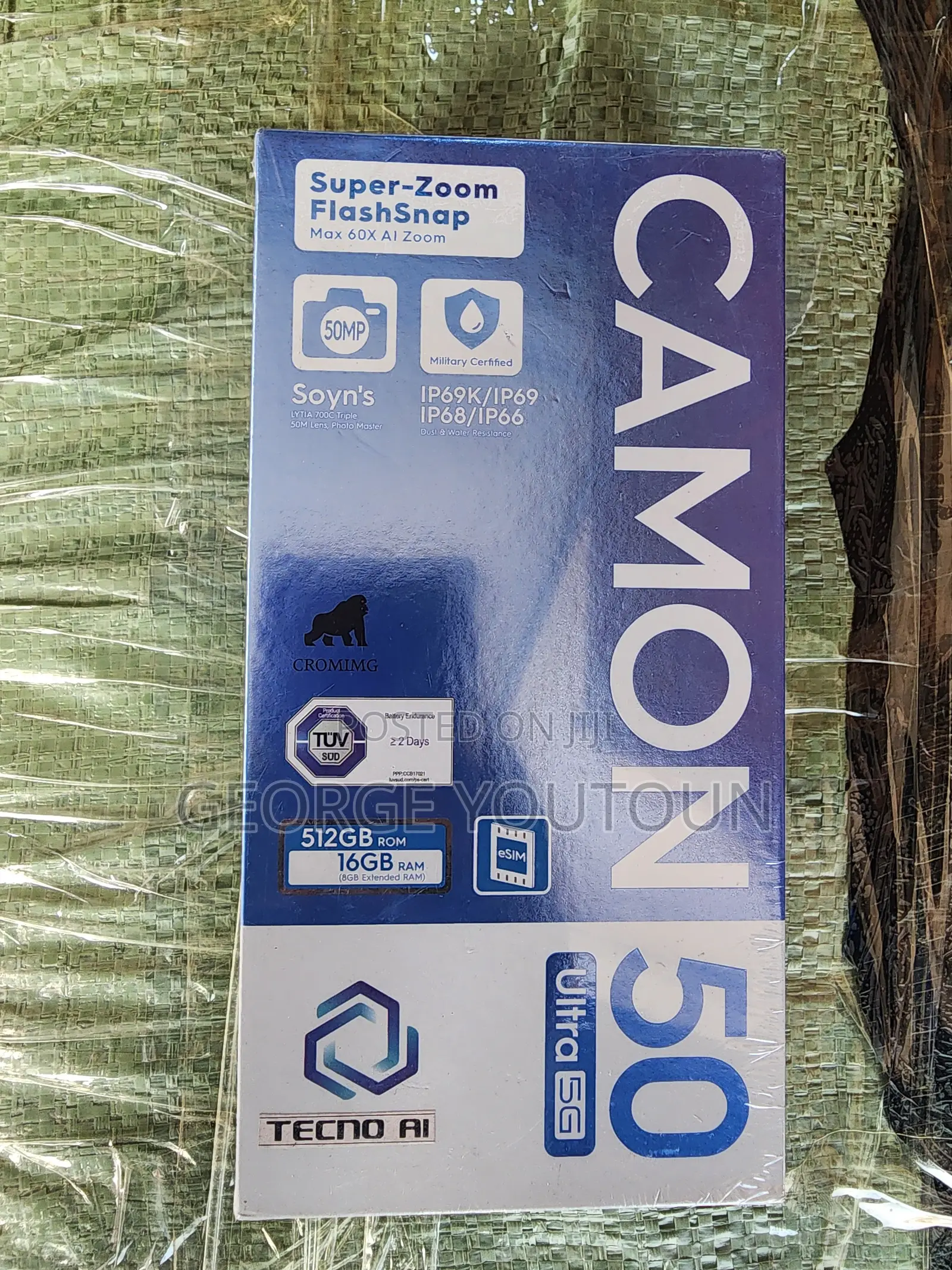 New Tecno Camon 50 Ultra 512 GB Black