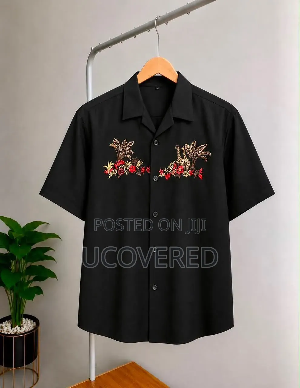 Embroidered Button-Up Shirts