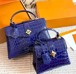 Croc Leather Handbag