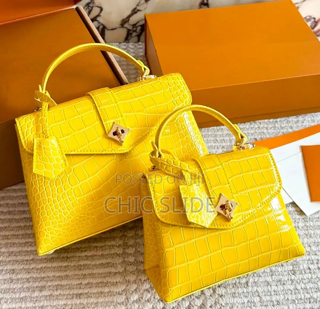 Croc Leather Handbag