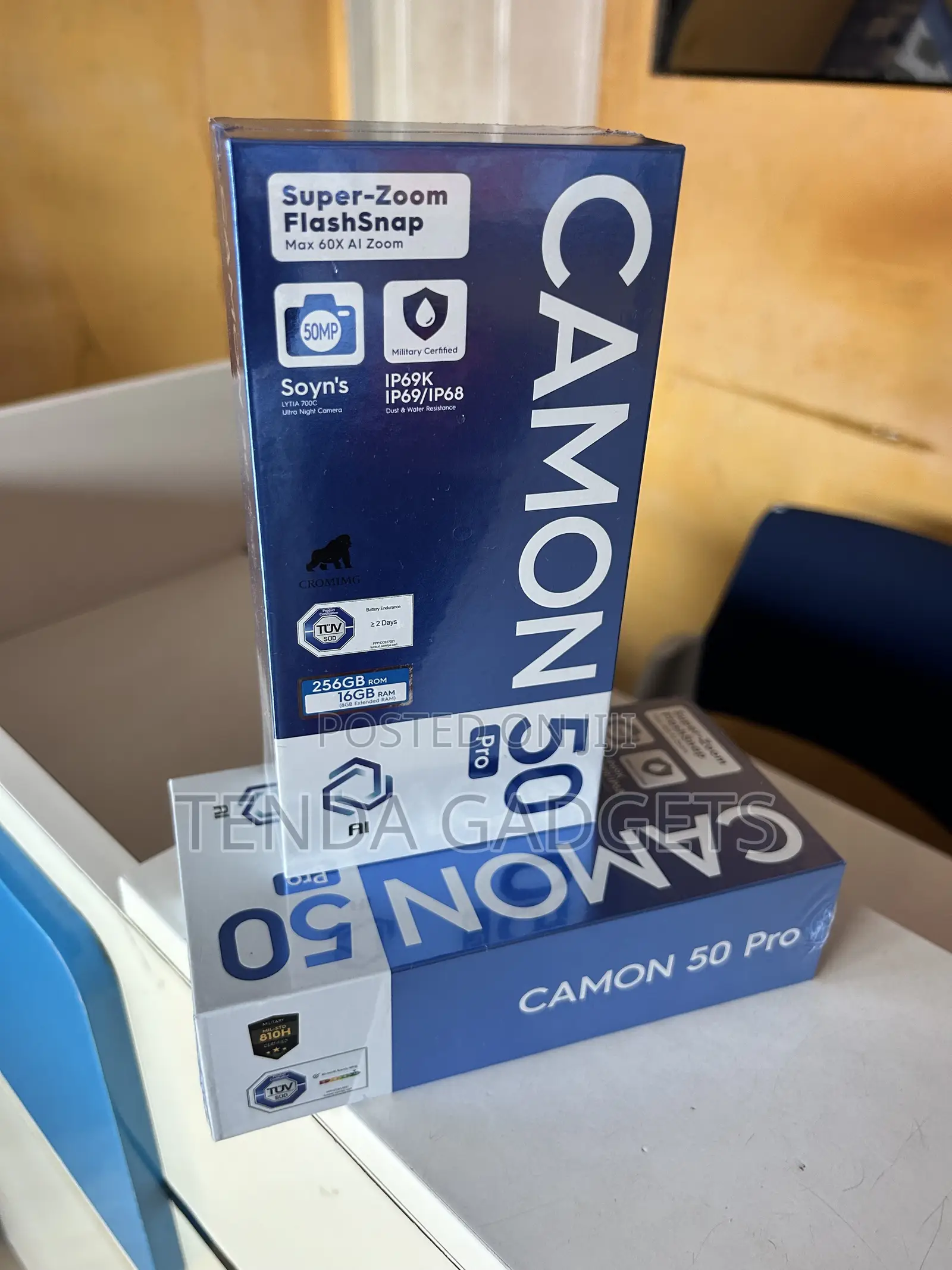 New Tecno Camon 50 Pro 256 GB Black