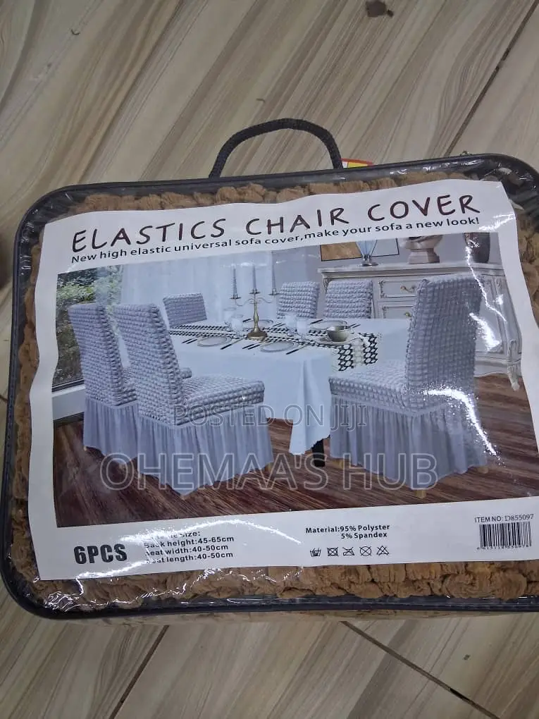 High Elastic Dinning Chair Cover Set (6 Pieces)