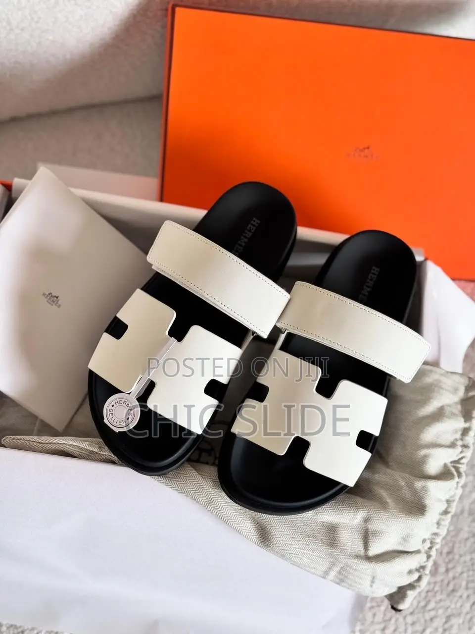H-Strap Slides Sandals