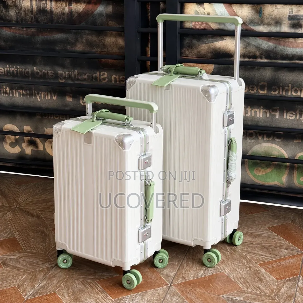 Hard-Shell Suitcases Feature a Wide-Handle Design