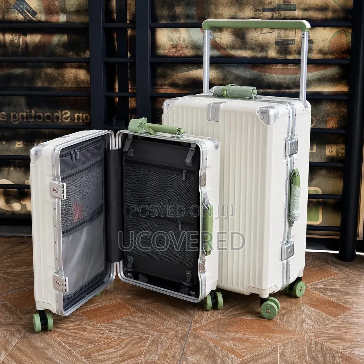 Hard-Shell Suitcases Feature a Wide-Handle Design