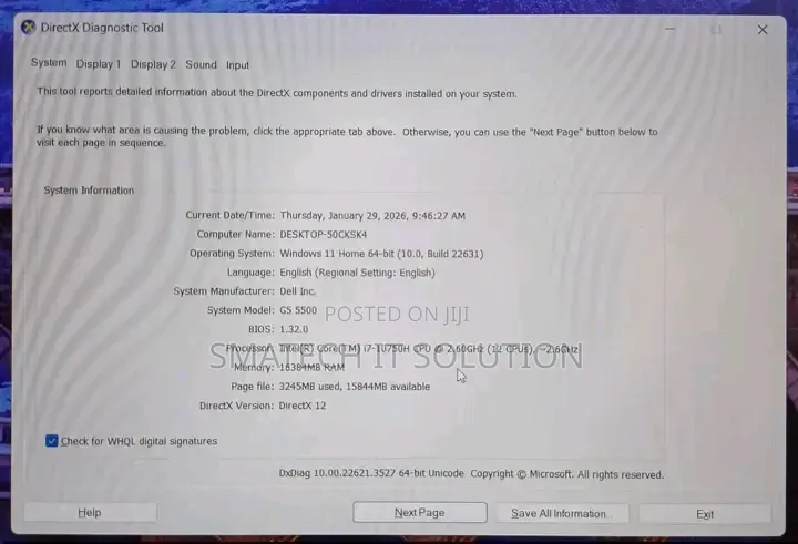 Laptop Dell G5 15 5500 16GB Intel Core i7 SSD 1T