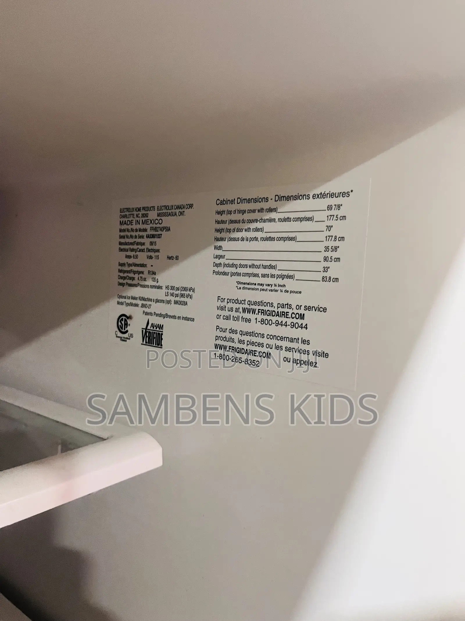 3-Door American-Style Refrigerator