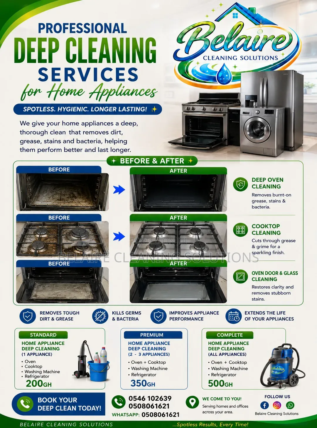 Appliances Deep Cleaning