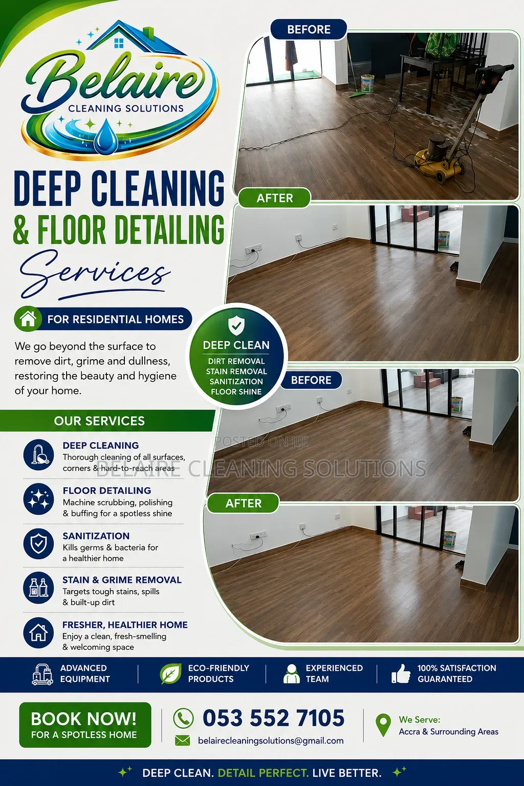 Floor Cleaning Detailed Floor Polishing