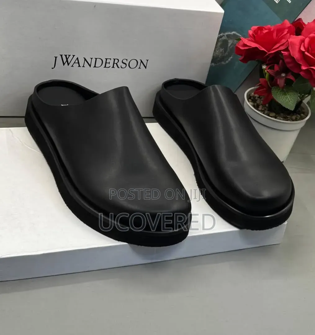 J.W. Anderson Black/Brown Leather Mules