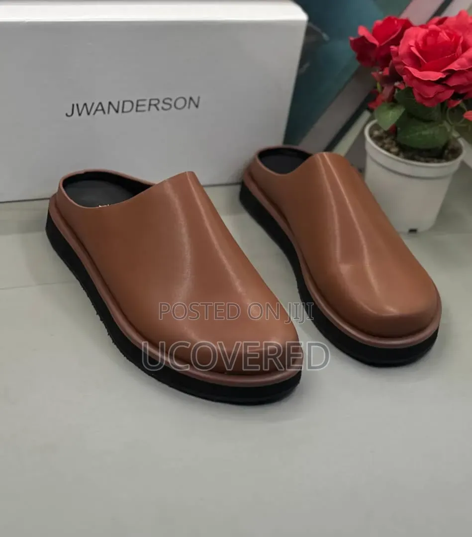 J.W. Anderson Black/Brown Leather Mules