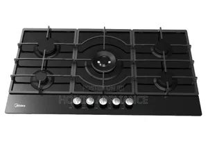 Midea 90gq095 Built-in Gas Stove, 5 Burners, 60x50 Cm - Black