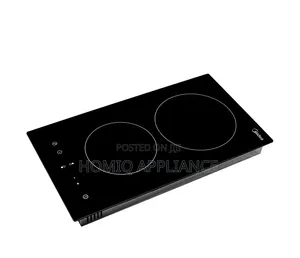 Midea 30cm 2 Burner Ceramic Electric Hob| Schott Glass Black