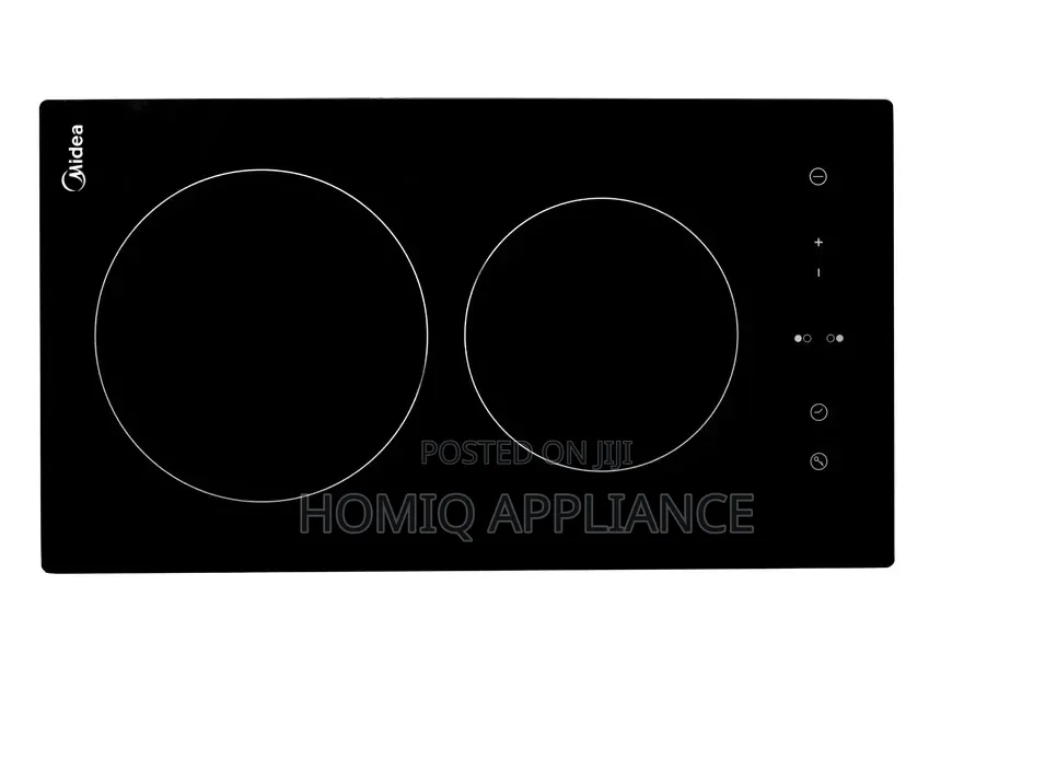 Midea 30cm 2 Burner Ceramic Electric Hob| Schott Glass Black