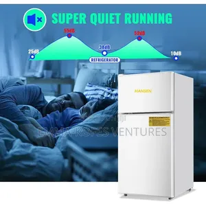 Double Door Refrigerator Top Freezer - 66liters - Silver