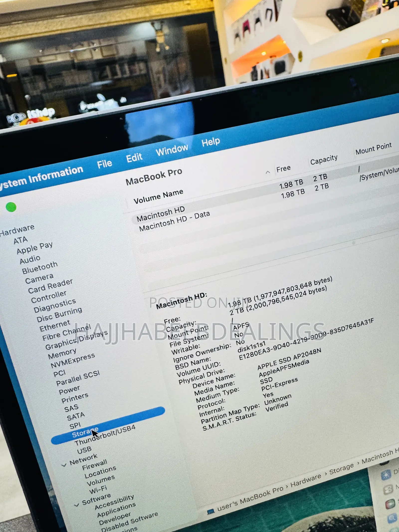 Laptop Apple MacBook Pro 2019 32GB Intel Core i9 SSD 2T