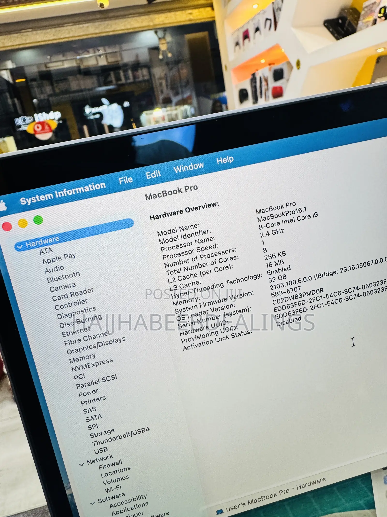 Laptop Apple MacBook Pro 2019 32GB Intel Core i9 SSD 2T