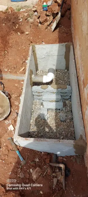 Plumbering Work and Building Biodigester Toilet
