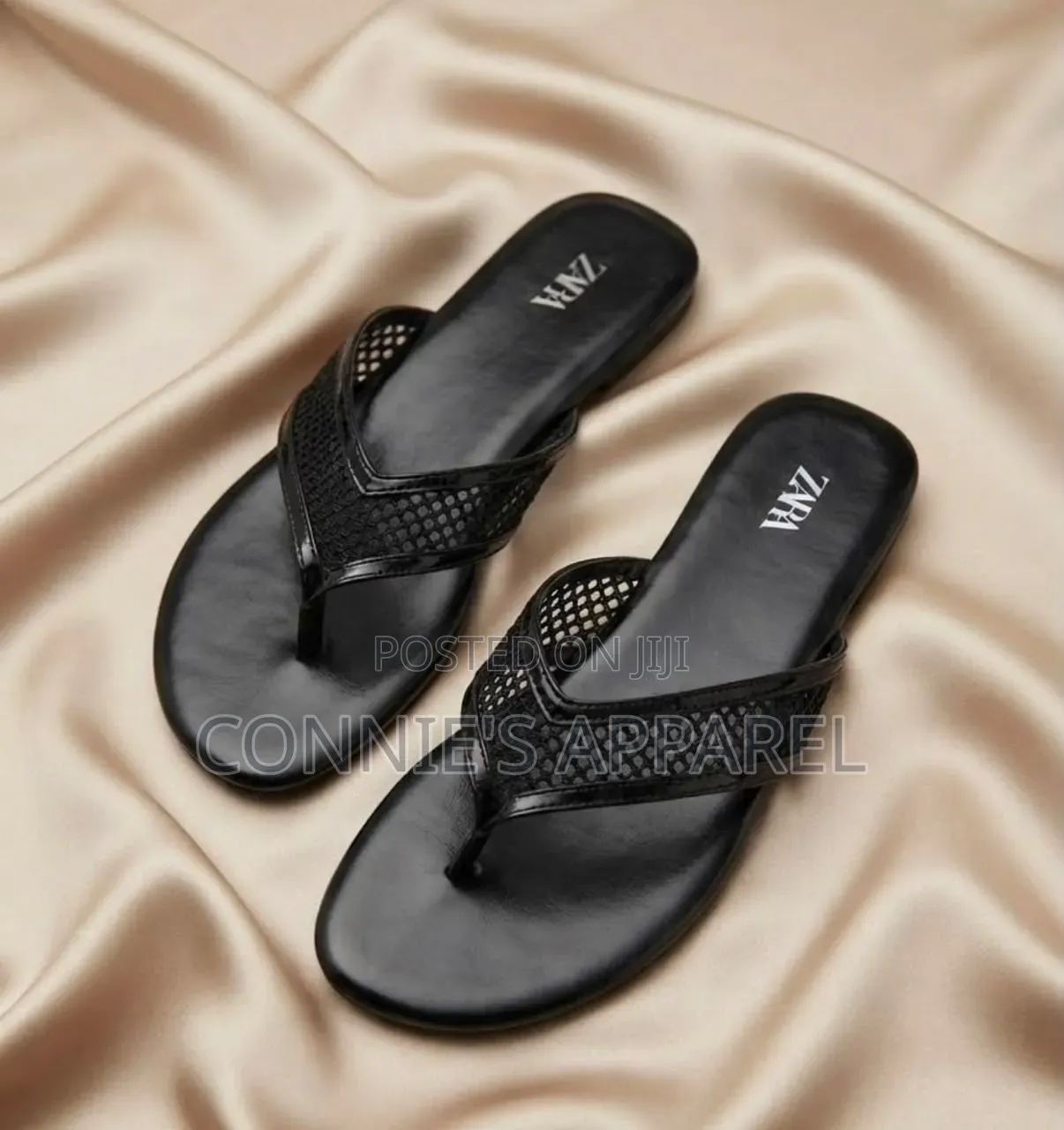 Zara Flat Slippers With Weaven Outsole for Ladies