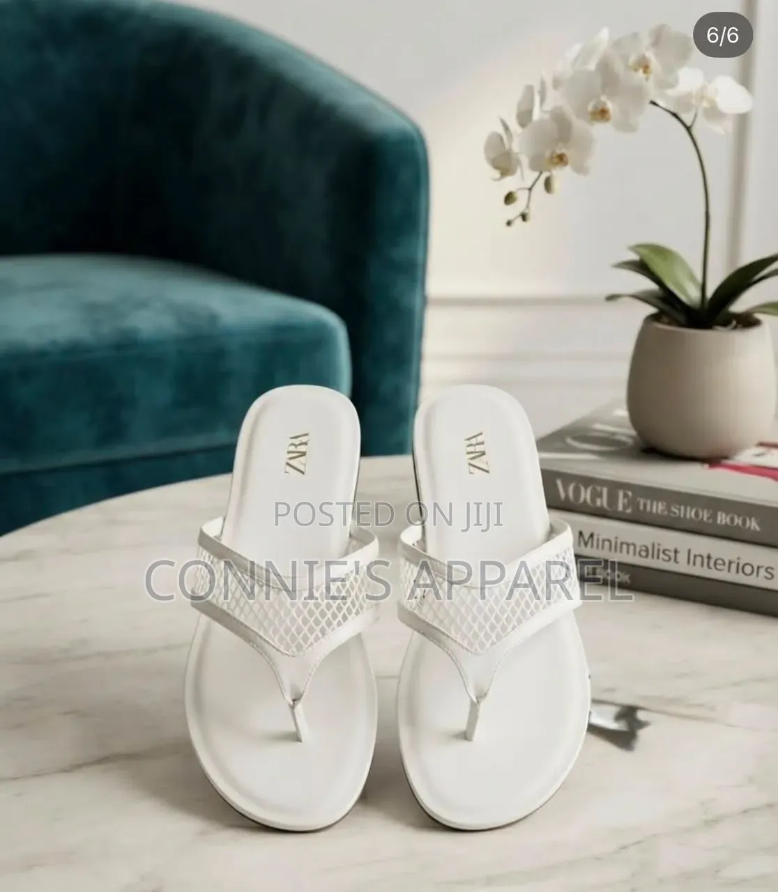 Zara Flat Slippers With Weaven Outsole for Ladies