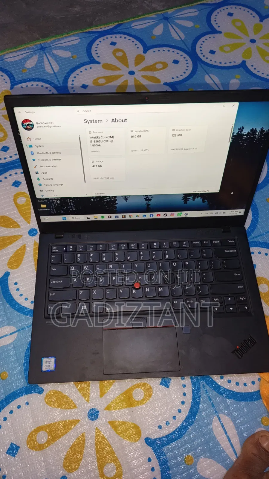 Laptop Lenovo ThinkPad X1 Carbon 16GB Intel Core i7 HDD+SSD 500GB