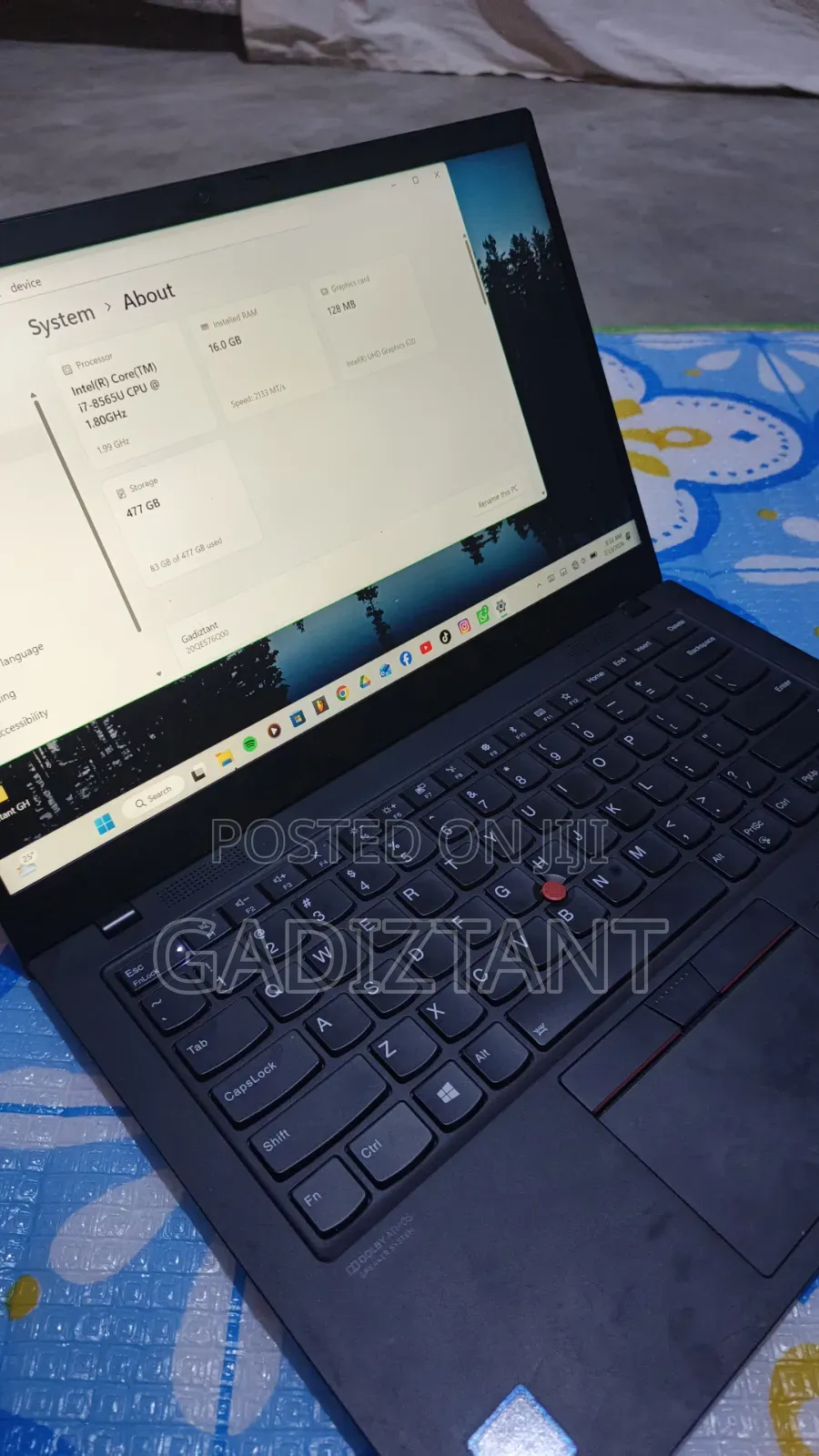 Laptop Lenovo ThinkPad X1 Carbon 16GB Intel Core i7 HDD+SSD 500GB