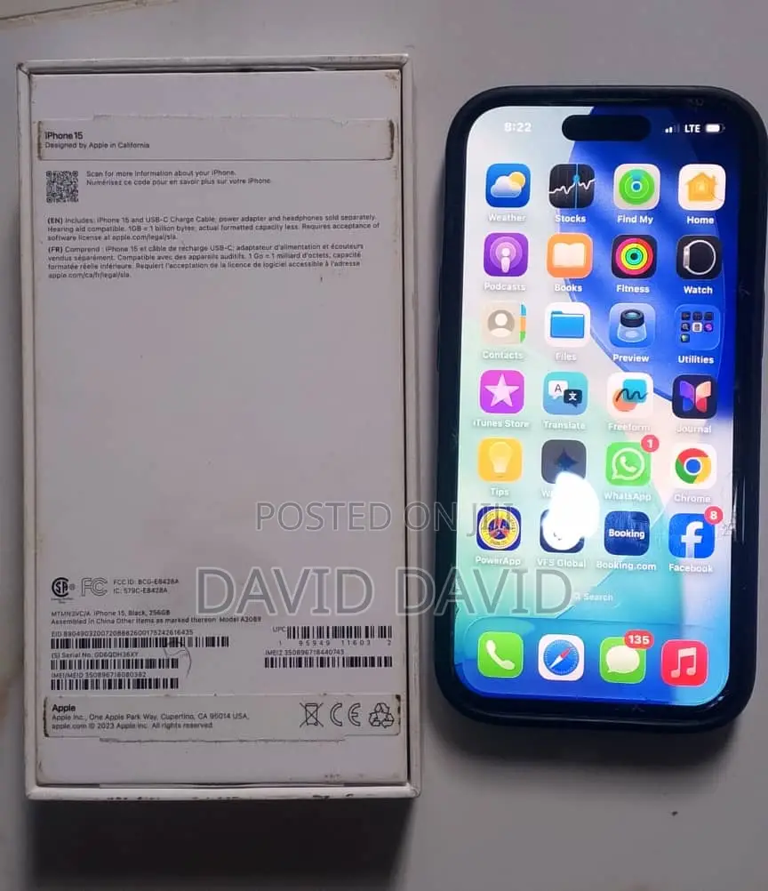 Apple iPhone 15 256 GB Black