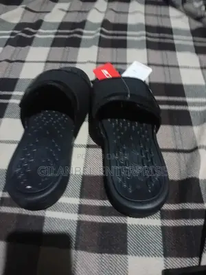 Brand New Black Fice Comfort Slides / Slippers - Size 43